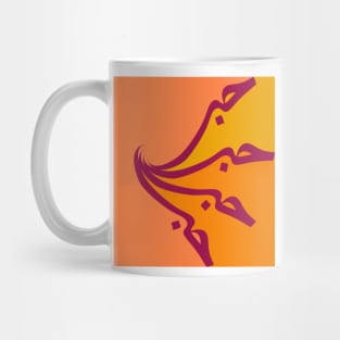 Arabic Abstract Art - Love - حب Mug